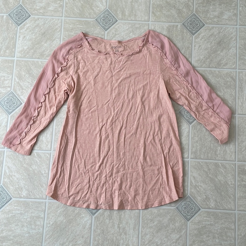 Ruffle Maternity Top